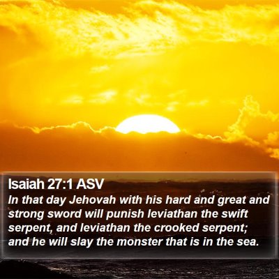 Isaiah 27:1 ASV Bible Verse Image