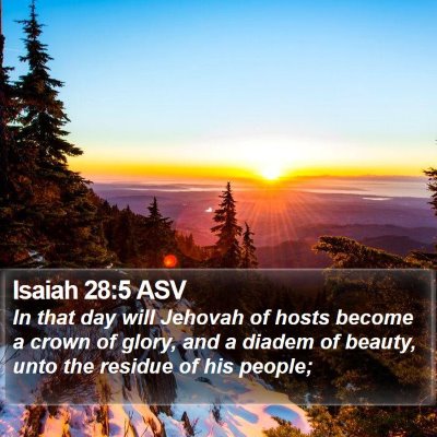 Isaiah 28:5 ASV Bible Verse Image