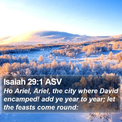Isaiah 29:1 ASV Bible Verse Image