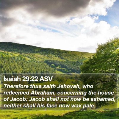 Isaiah 29:22 ASV Bible Verse Image