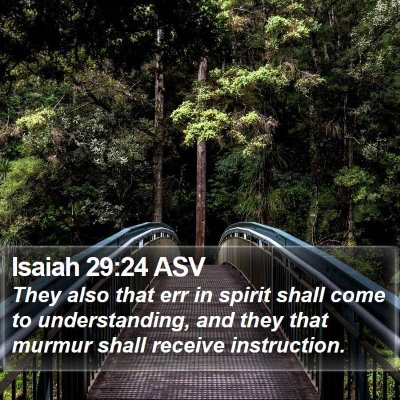 Isaiah 29:24 ASV Bible Verse Image