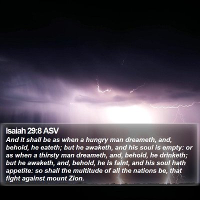 Isaiah 29:8 ASV Bible Verse Image