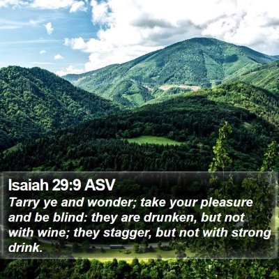 Isaiah 29:9 ASV Bible Verse Image