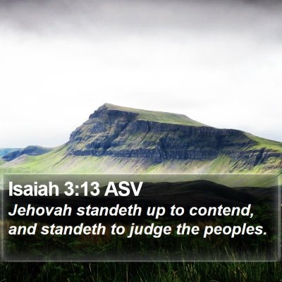 Isaiah 3:13 ASV Bible Verse Image