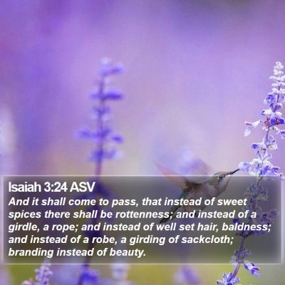 Isaiah 3:24 ASV Bible Verse Image
