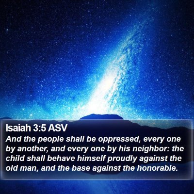 Isaiah 3:5 ASV Bible Verse Image