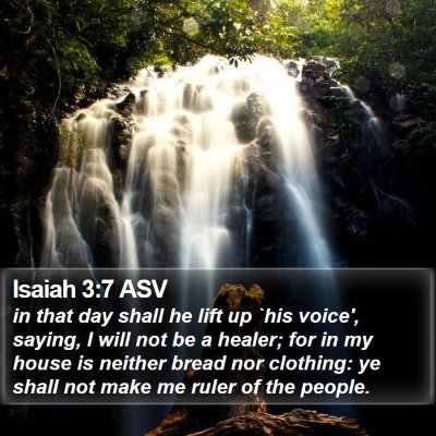 Isaiah 3:7 ASV Bible Verse Image