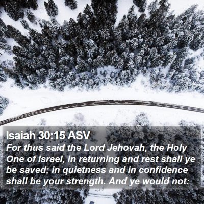 Isaiah 30:15 ASV Bible Verse Image