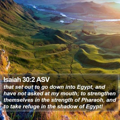 Isaiah 30:2 ASV Bible Verse Image