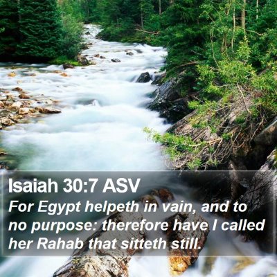 Isaiah 30:7 ASV Bible Verse Image