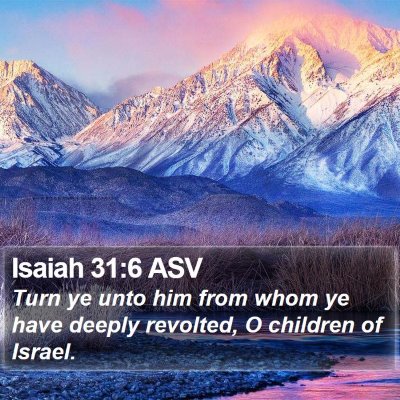 Isaiah 31:6 ASV Bible Verse Image