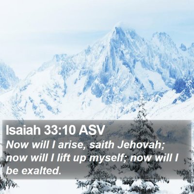 Isaiah 33:10 ASV Bible Verse Image