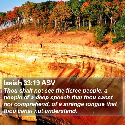 Isaiah 33:19 ASV Bible Verse Image