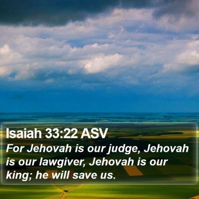 Isaiah 33:22 ASV Bible Verse Image