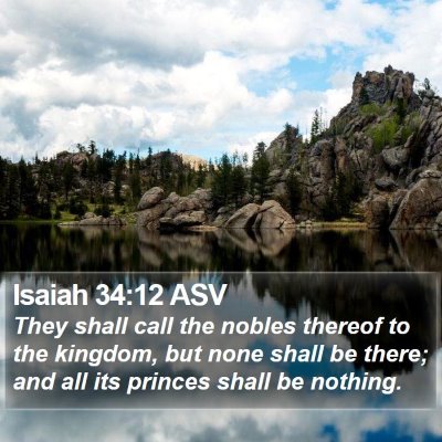 Isaiah 34:12 ASV Bible Verse Image