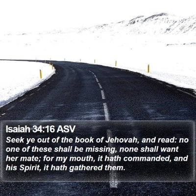 Isaiah 34:16 ASV Bible Verse Image