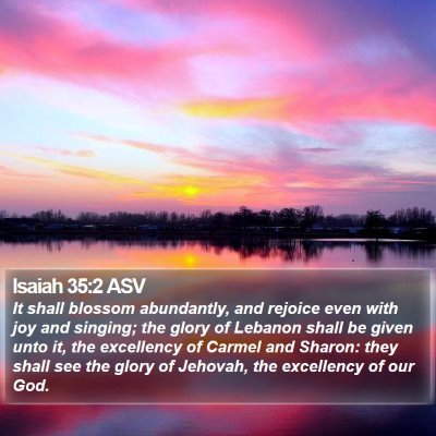 Isaiah 35:2 ASV Bible Verse Image
