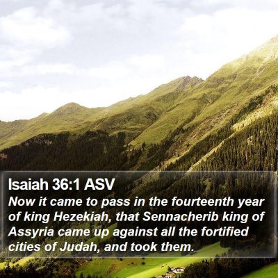 Isaiah 36:1 ASV Bible Verse Image