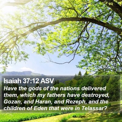 Isaiah 37:12 ASV Bible Verse Image