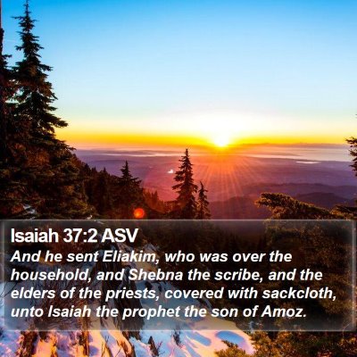 Isaiah 37:2 ASV Bible Verse Image