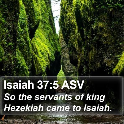 Isaiah 37:5 ASV Bible Verse Image