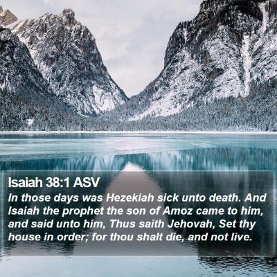 Isaiah 38:1 ASV Bible Verse Image