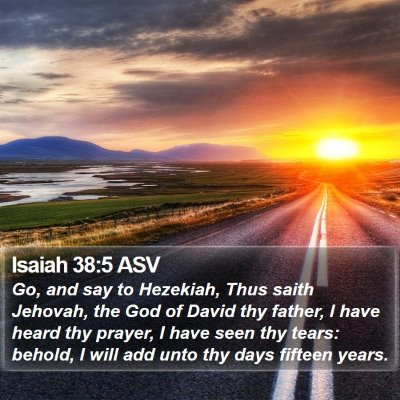 Isaiah 38:5 ASV Bible Verse Image