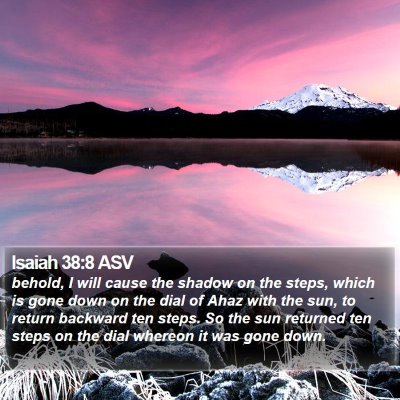 Isaiah 38:8 ASV Bible Verse Image