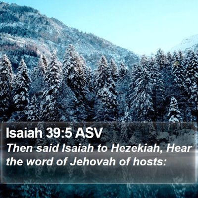 Isaiah 39:5 ASV Bible Verse Image