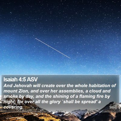Isaiah 4:5 ASV Bible Verse Image