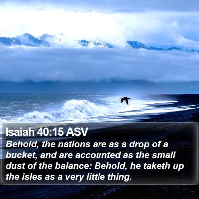 Isaiah 40:15 ASV Bible Verse Image