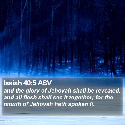 Isaiah 40:5 ASV Bible Verse Image