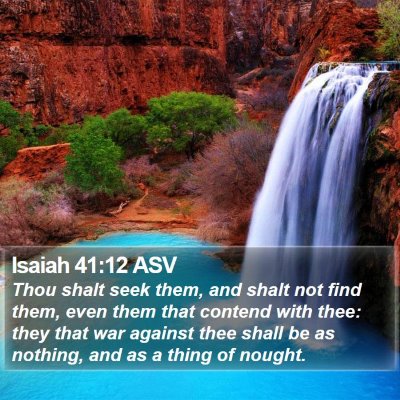 Isaiah 41:12 ASV Bible Verse Image