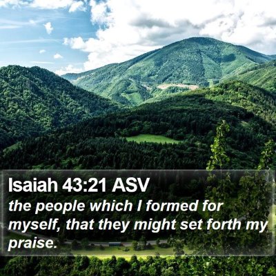 Isaiah 43:21 ASV Bible Verse Image