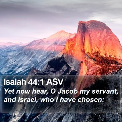Isaiah 44:1 ASV Bible Verse Image