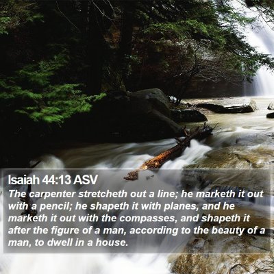 Isaiah 44:13 ASV Bible Verse Image