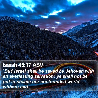 Isaiah 45:17 ASV Bible Verse Image