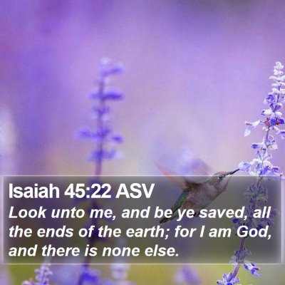 Isaiah 45:22 ASV Bible Verse Image