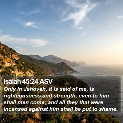 Isaiah 45:24 ASV Bible Verse Image