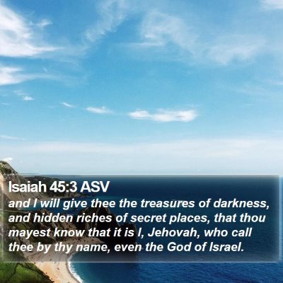 Isaiah 45:3 ASV Bible Verse Image