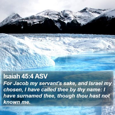 Isaiah 45:4 ASV Bible Verse Image