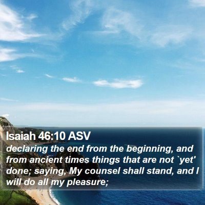 Isaiah 46:10 ASV Bible Verse Image