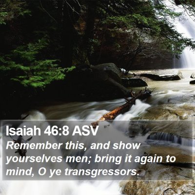 Isaiah 46:8 ASV Bible Verse Image