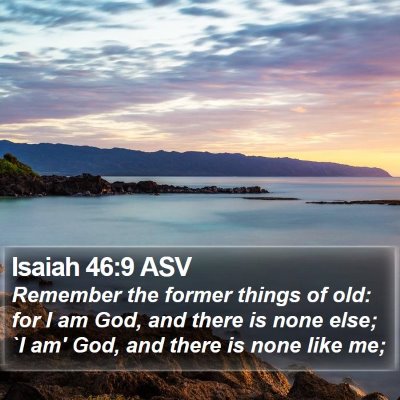 Isaiah 46:9 ASV Bible Verse Image