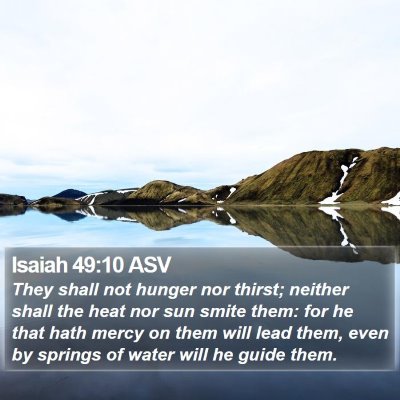 Isaiah 49:10 ASV Bible Verse Image