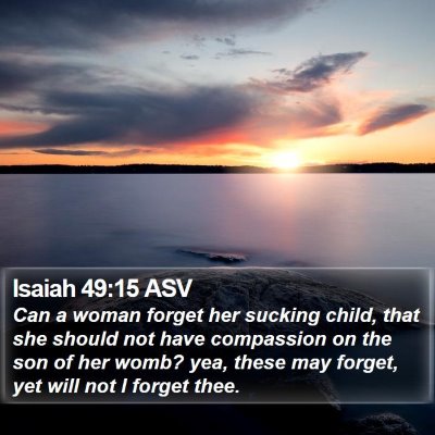Isaiah 49:15 ASV Bible Verse Image