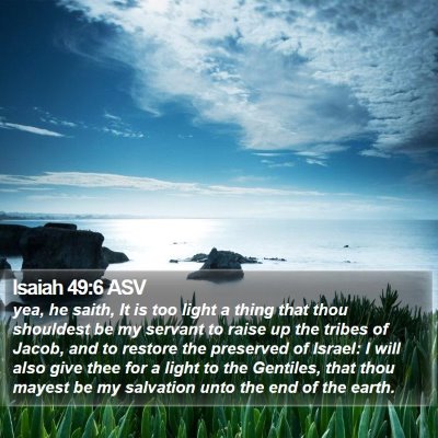 Isaiah 49:6 ASV Bible Verse Image