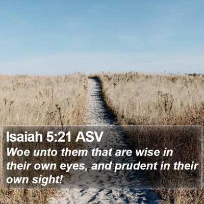Isaiah 5:21 ASV Bible Verse Image