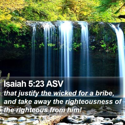 Isaiah 5:23 ASV Bible Verse Image