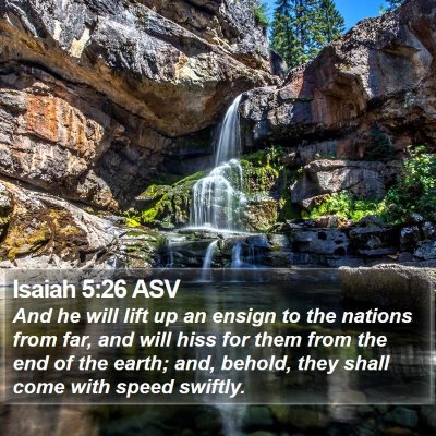 Isaiah 5:26 ASV Bible Verse Image